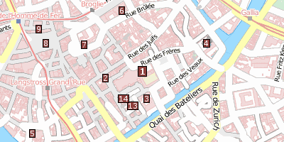 Stadtplan Straßburger Münster